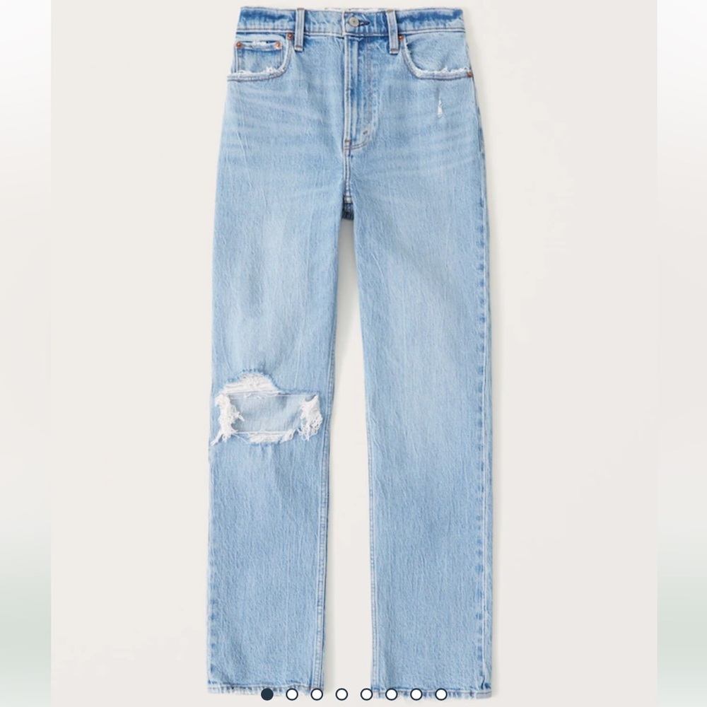 NWT Abercrombie & Fitch Ultra High Rise 90s Straight Jean
